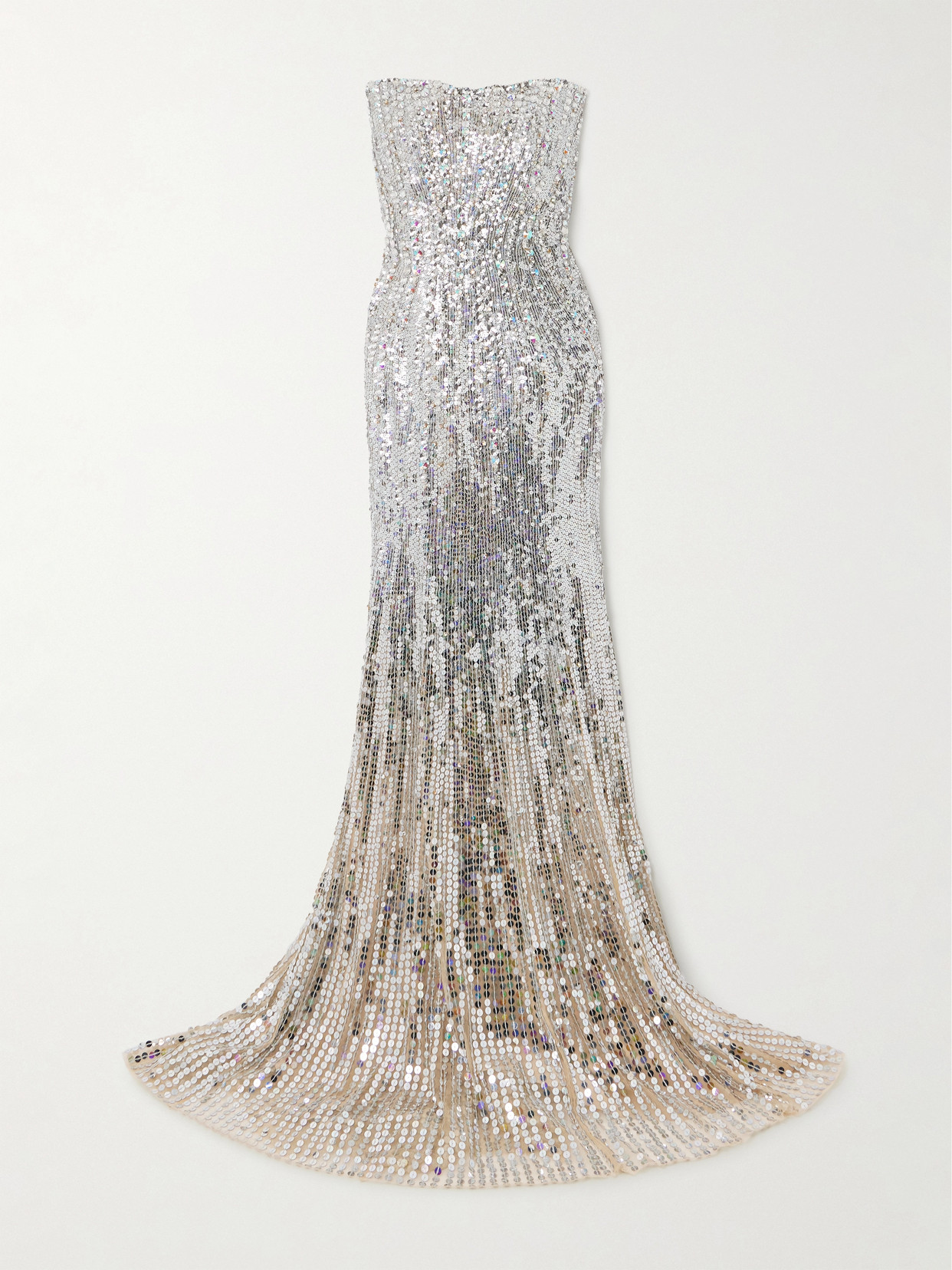 Jenny Packham Sarai Gown In Silver