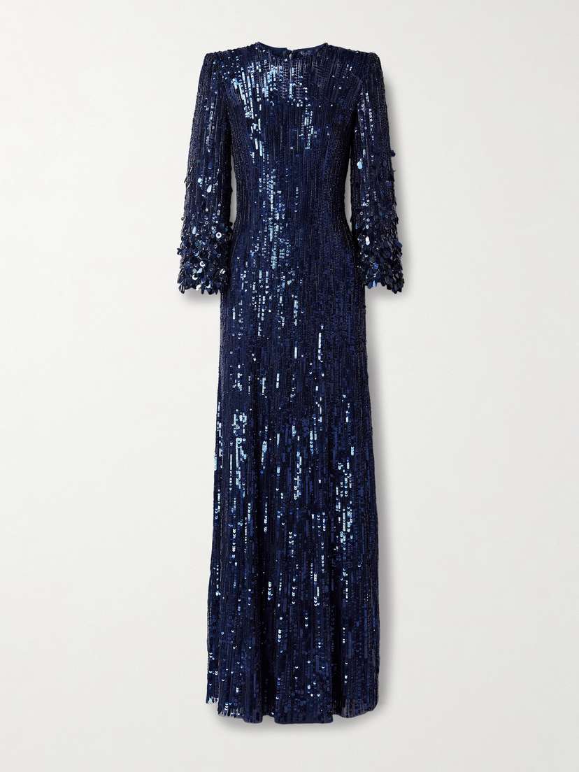 Jenny Packham Nymph Embellished Tulle Gown