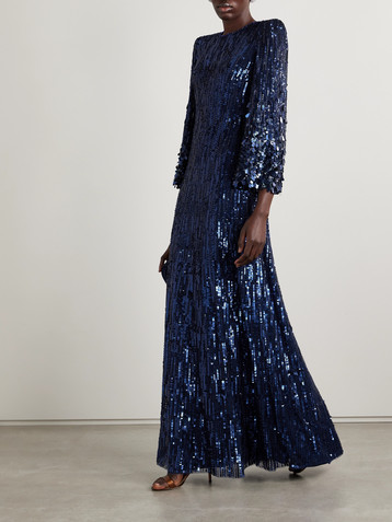 Jenny Packham Nymph embellished tulle gown