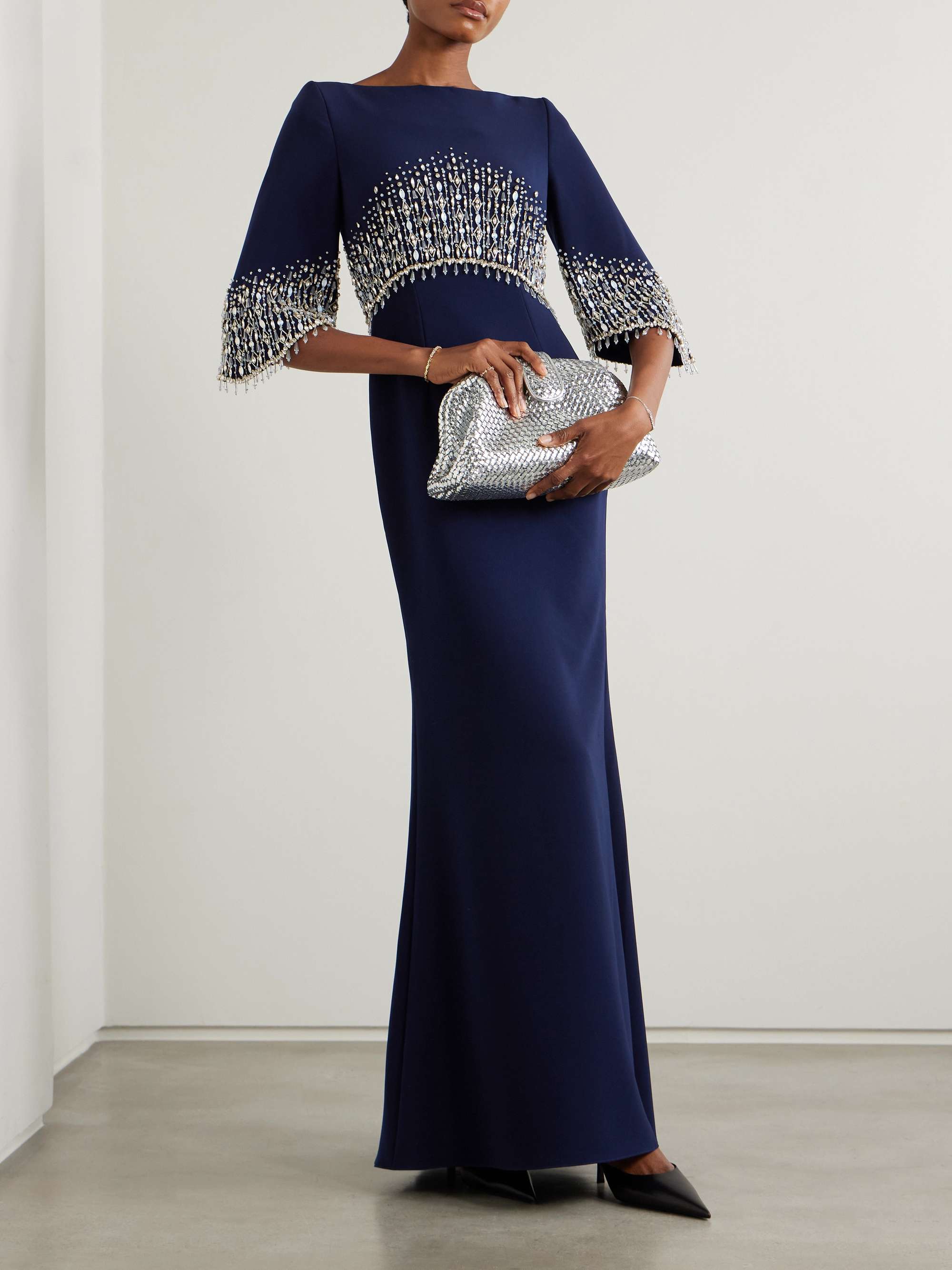 JENNY PACKHAM Electra embellished crepe gown | NET-A-PORTER JENNY PACKHAM Electra embellished crepe gown | NET-A-PORTER