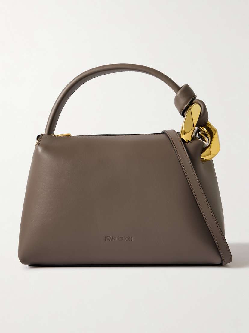 JW Anderson Jwa Corner Small Chain-embellished Leather Shoulder Bag