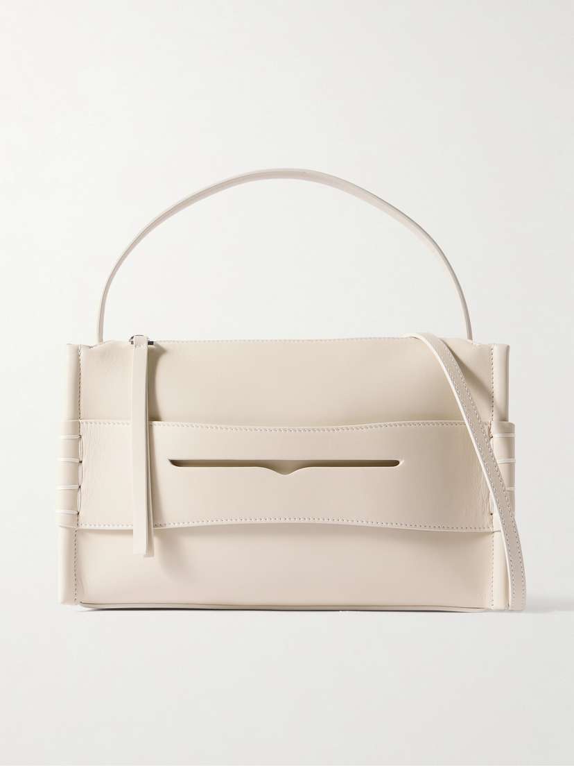 JW Anderson Loafer Embroidered Leather Shoulder Bag