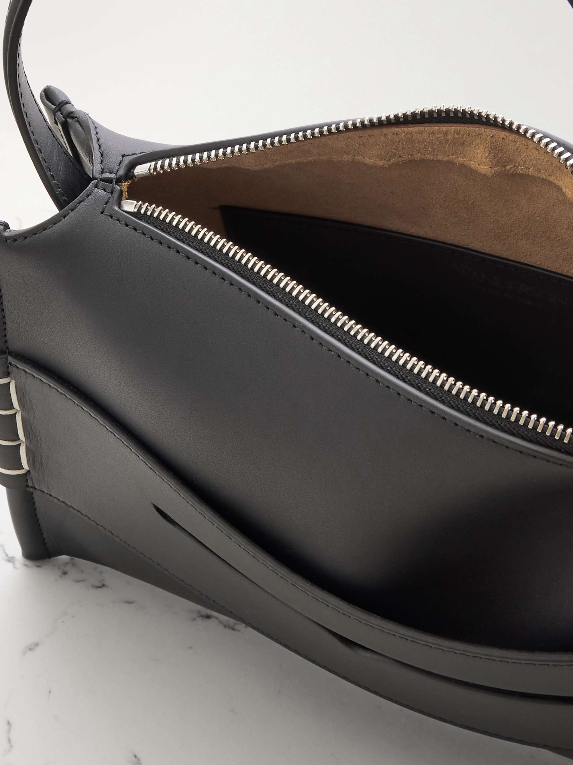 Loafer embroidered leather shoulder bag JW ANDERSON pour