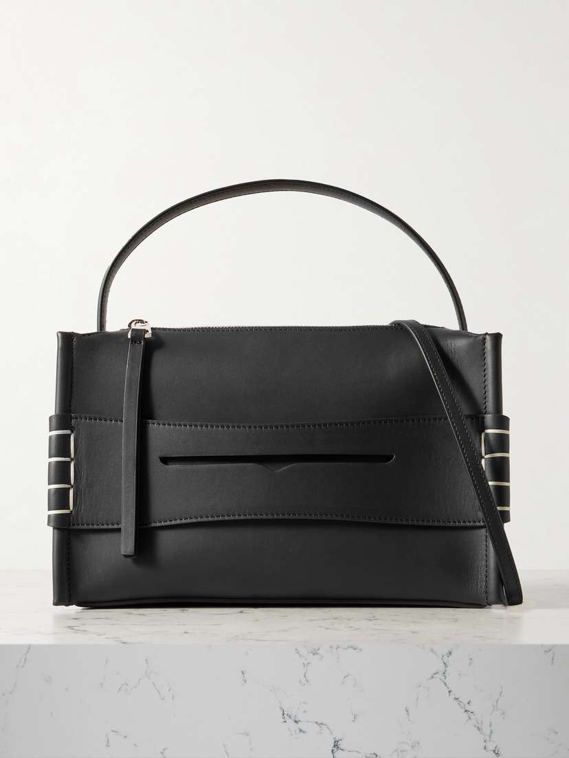 JW Anderson Loafer Embroidered Leather Shoulder Bag