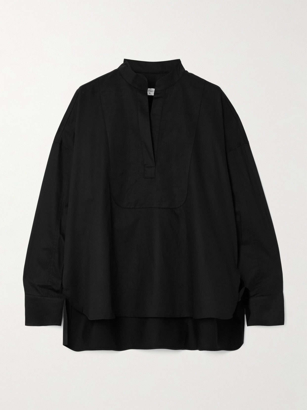 Abadia Cotton-poplin Shirt In Black