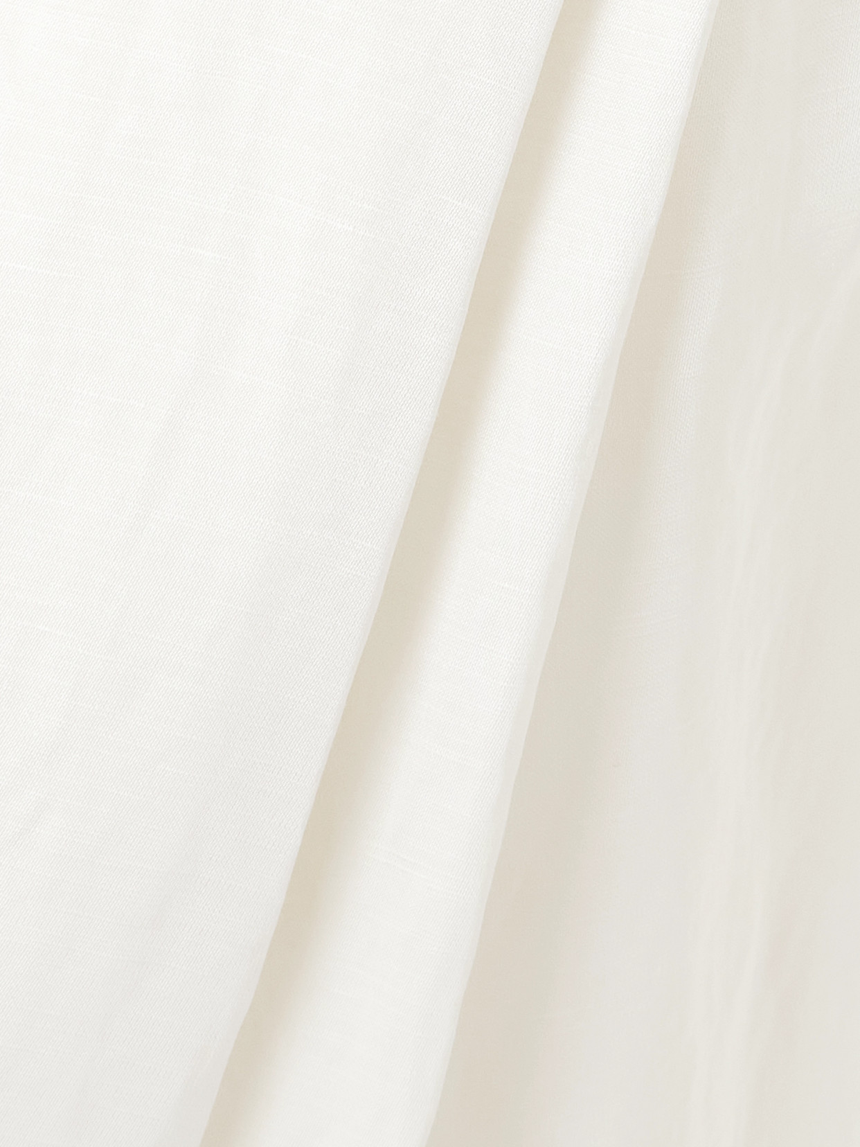Abadia Elodie Pleated Dupioni Midi Skirt In White