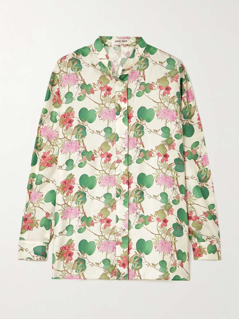 Emporio Sirenuse Kelsy Silk-satin Shirt