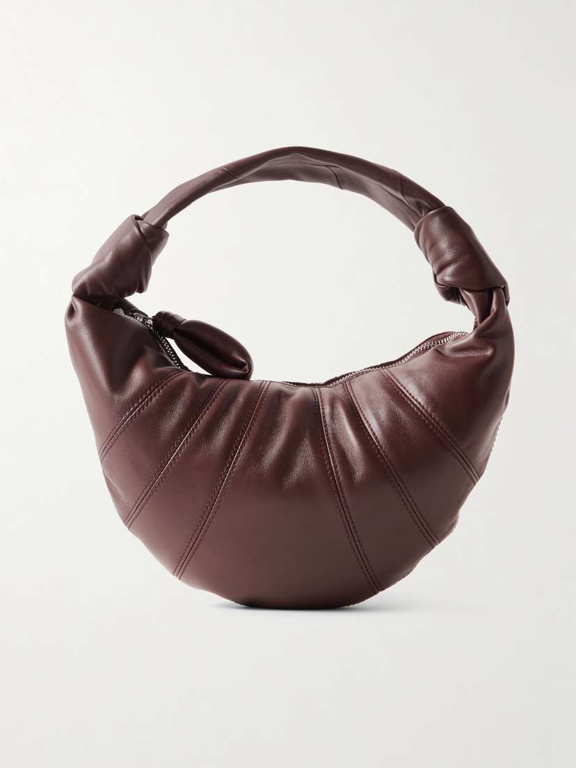 Lemaire Mini Fortune Croissant Paneled Leather Shoulder Bag