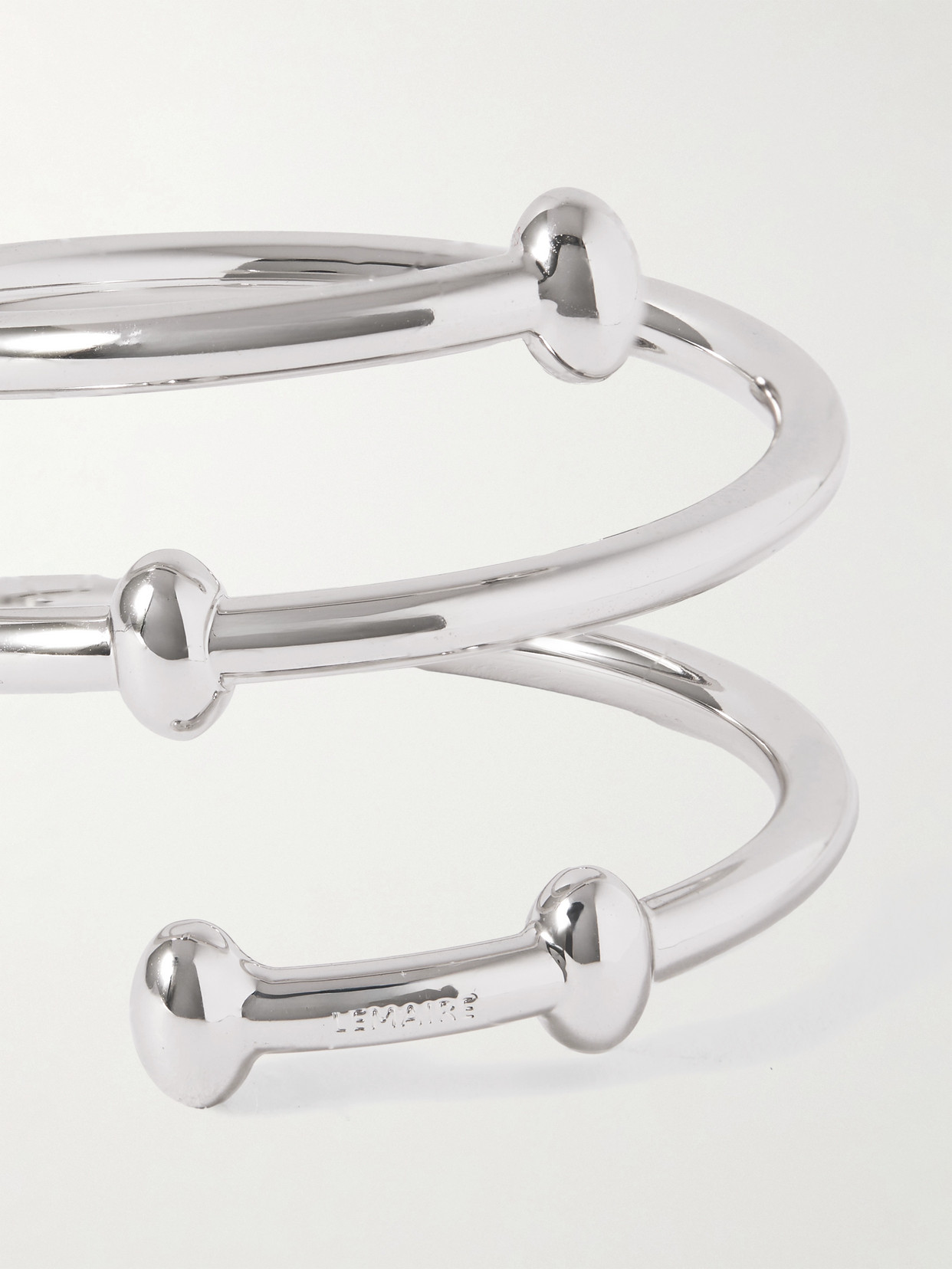Lemaire Silver-tone Bag Charm In Silver