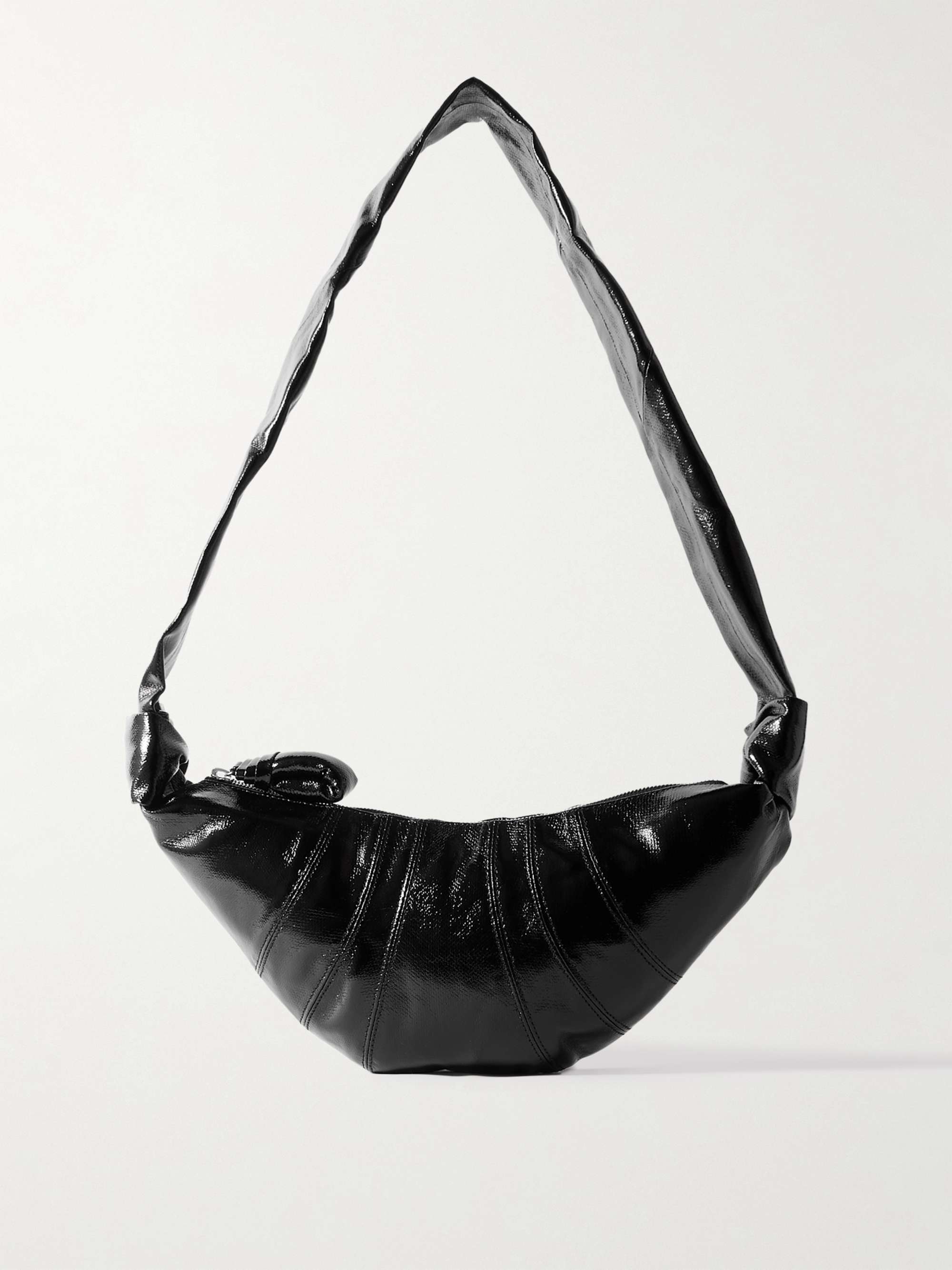 LEMAIRE Croissant small paneled coated-canvas shoulder bag