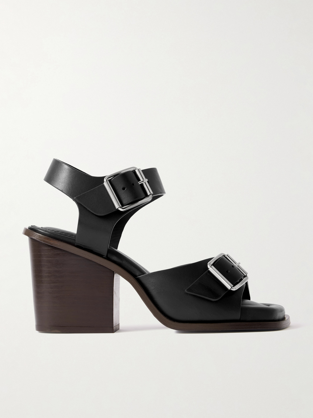 LEMAIRE - Leather Sandals - Black