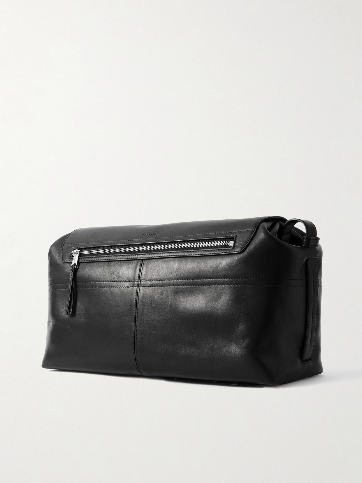 Lemaire Leather Shoulder Bag In Black