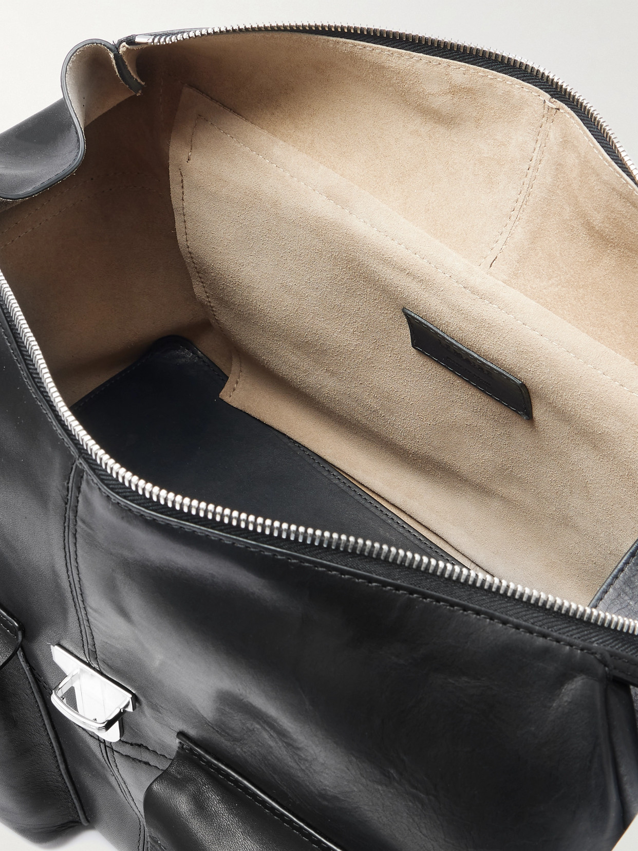 Lemaire Leather Shoulder Bag In Black