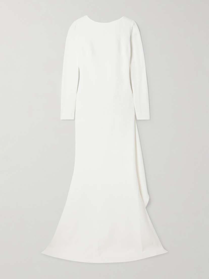 Elie Saab Draped Cady Gown