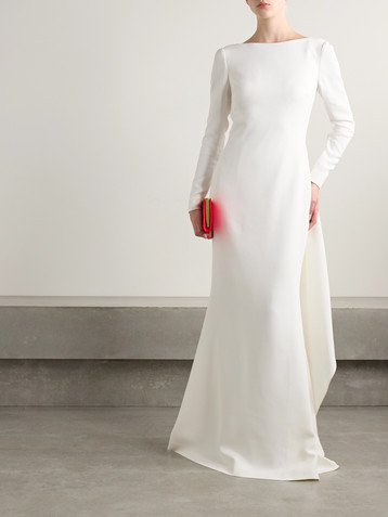 Elie Saab Draped cady gown