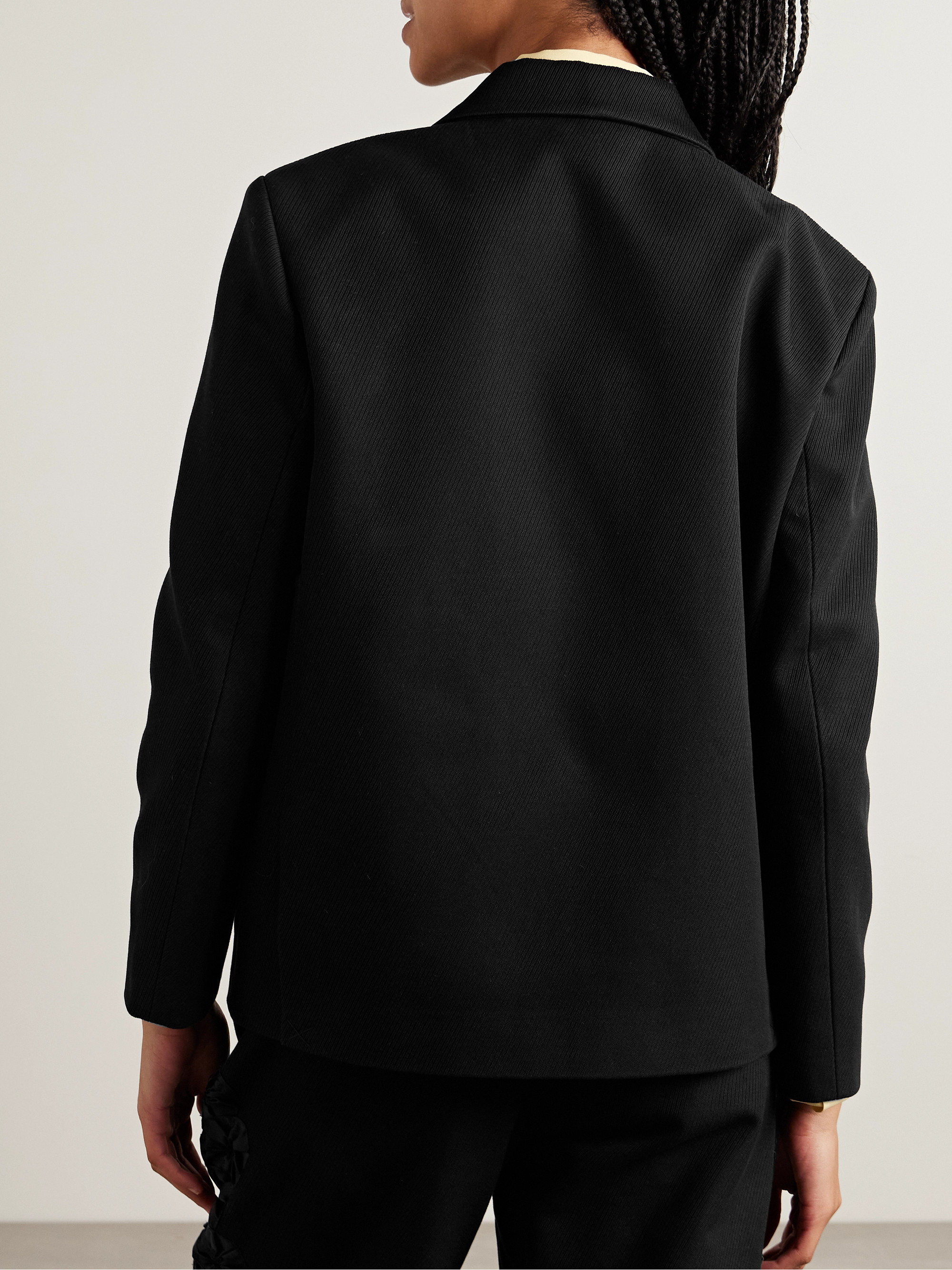 Bode Ribbon Garland grosgrain-trimmed cotton-twill jacket