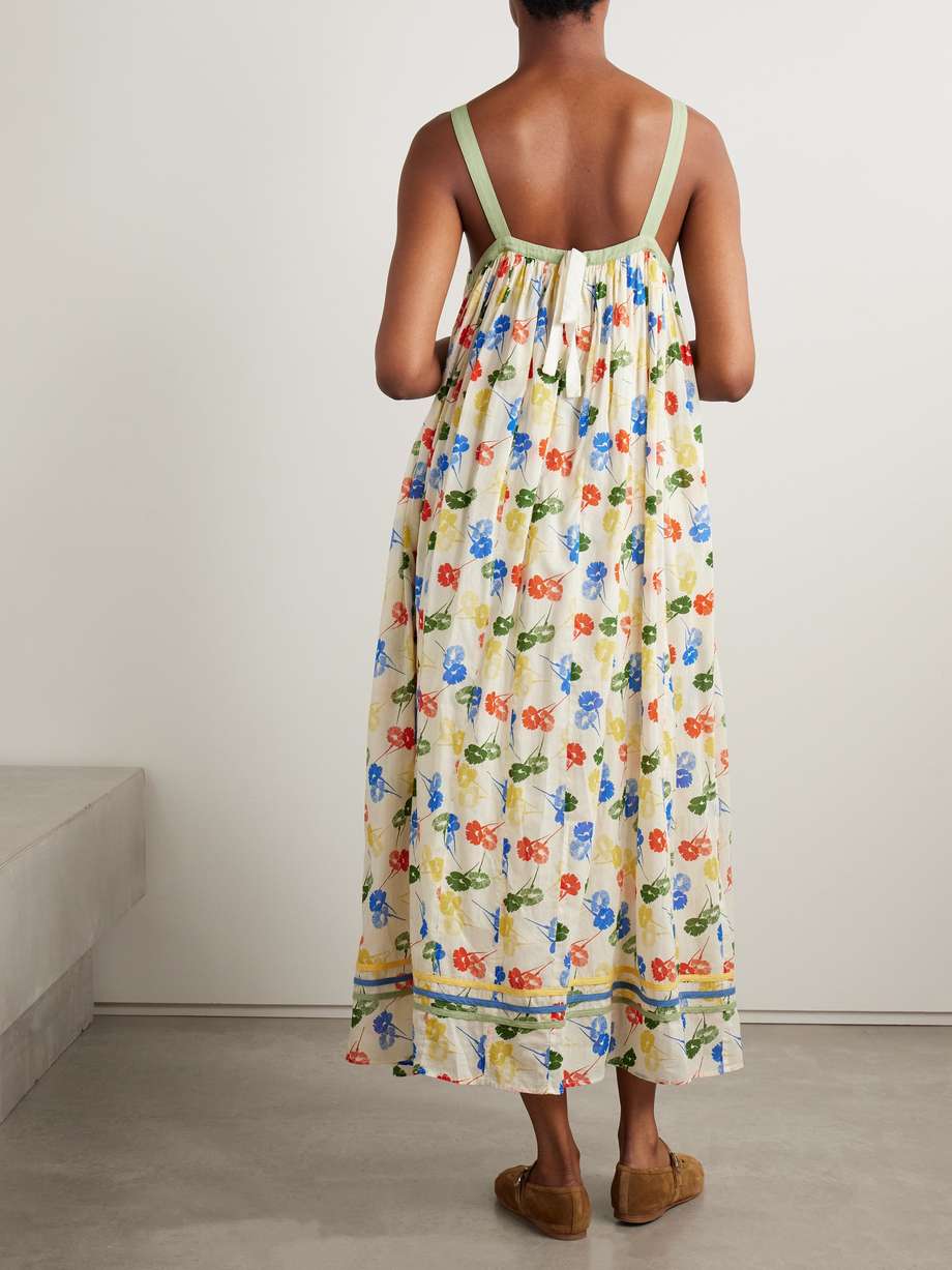 Bima Gathered Voile Dress