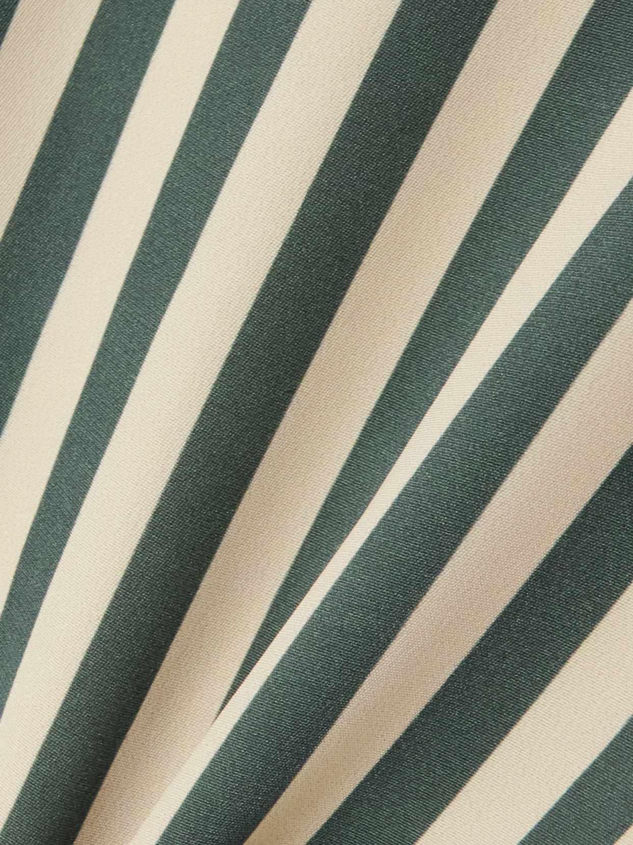 Bode Soda Striped Silk Shorts In Green