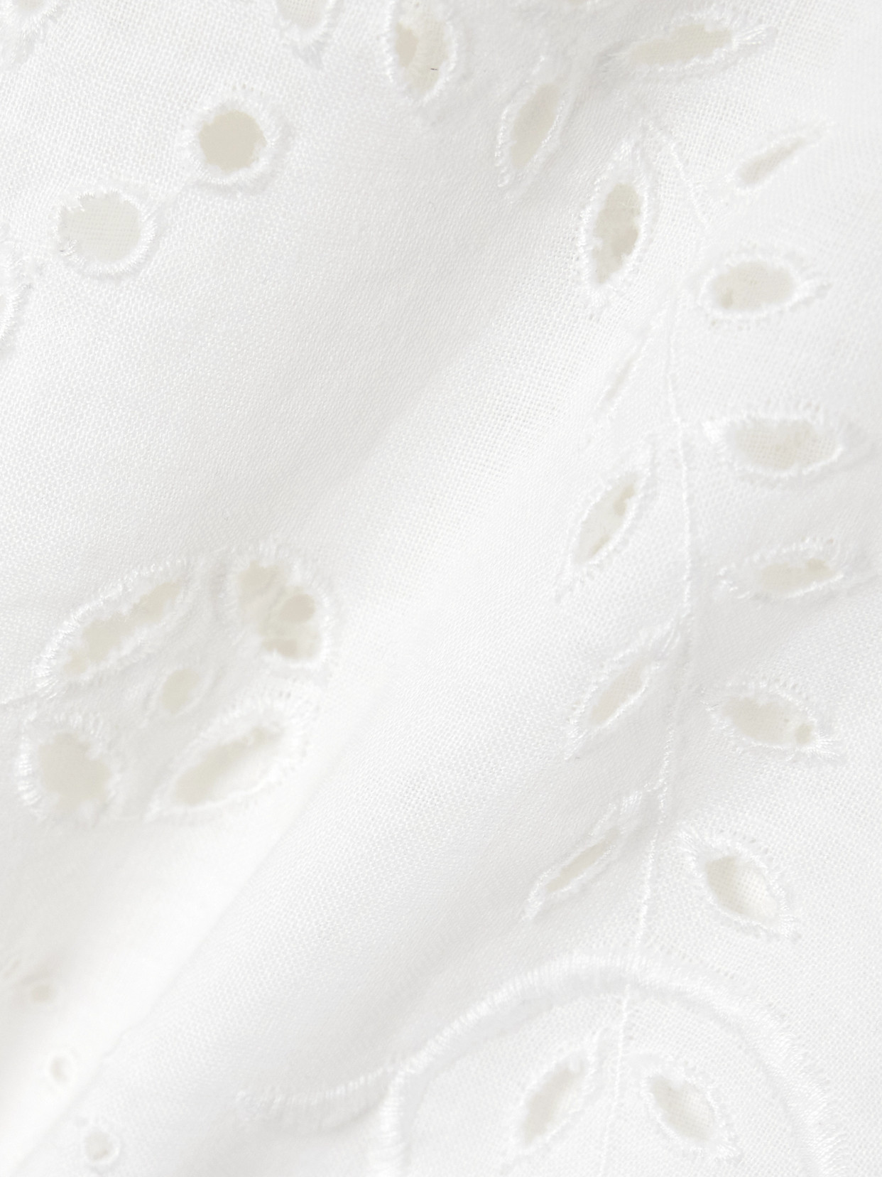 Bode Belvoir Broderie Anglaise Linen Tank In White