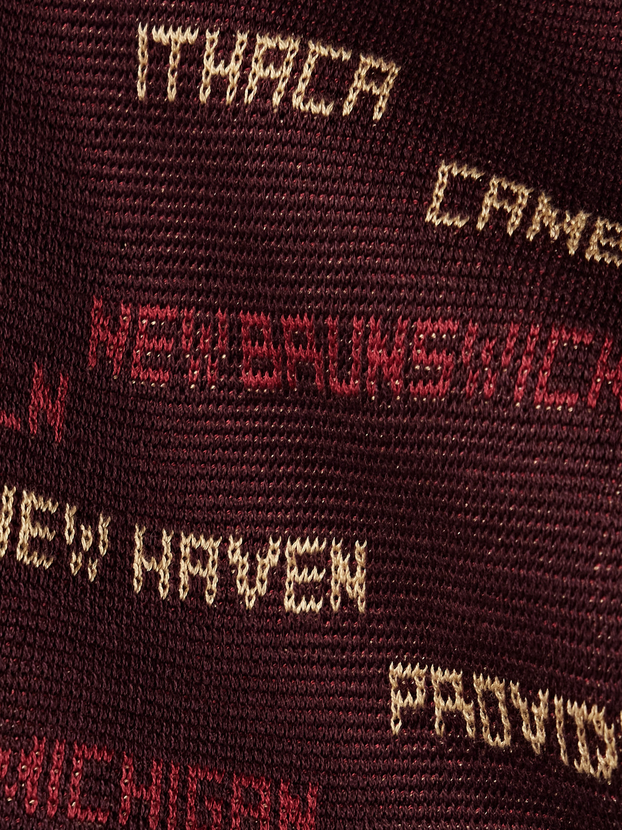 Shop Bode Gridiron Cotton-jacquard Cardigan In Burgundy