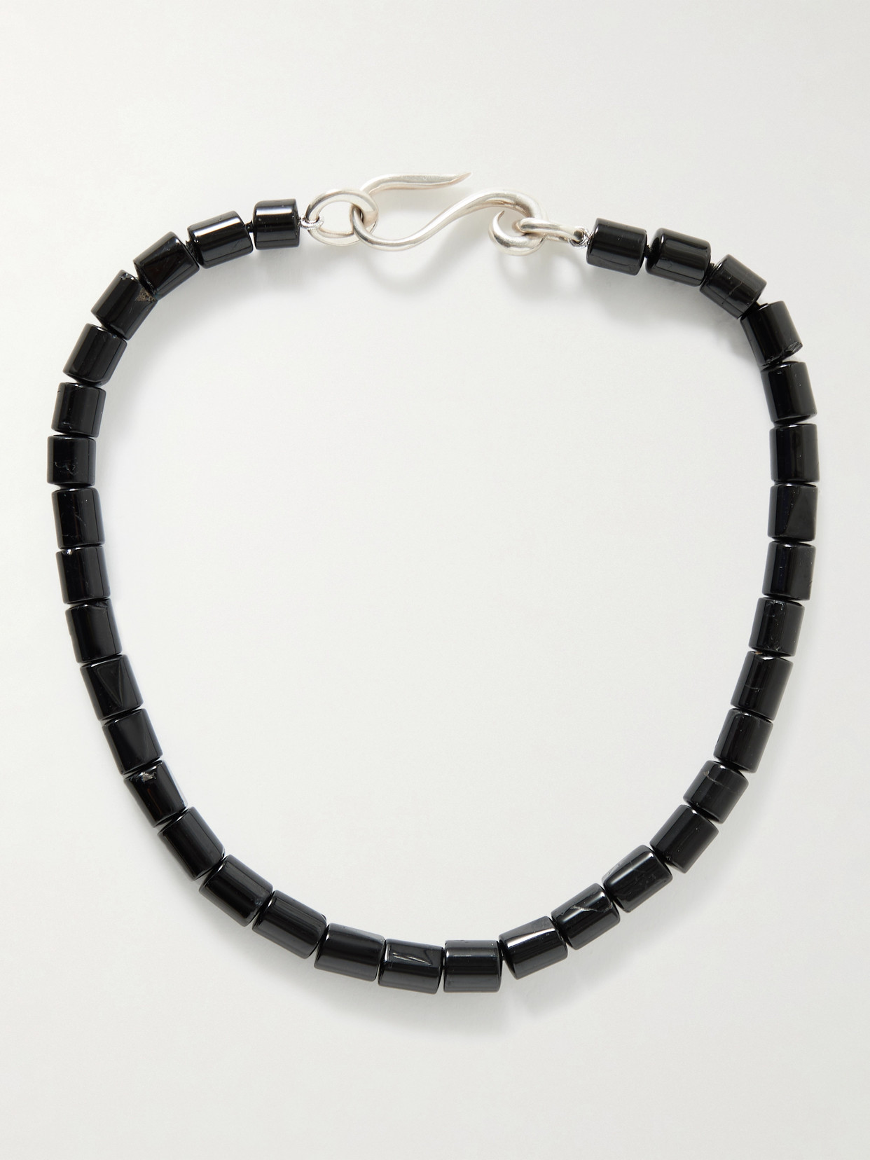 Sophie Buhai Deco Silver Onyx Choker In Black