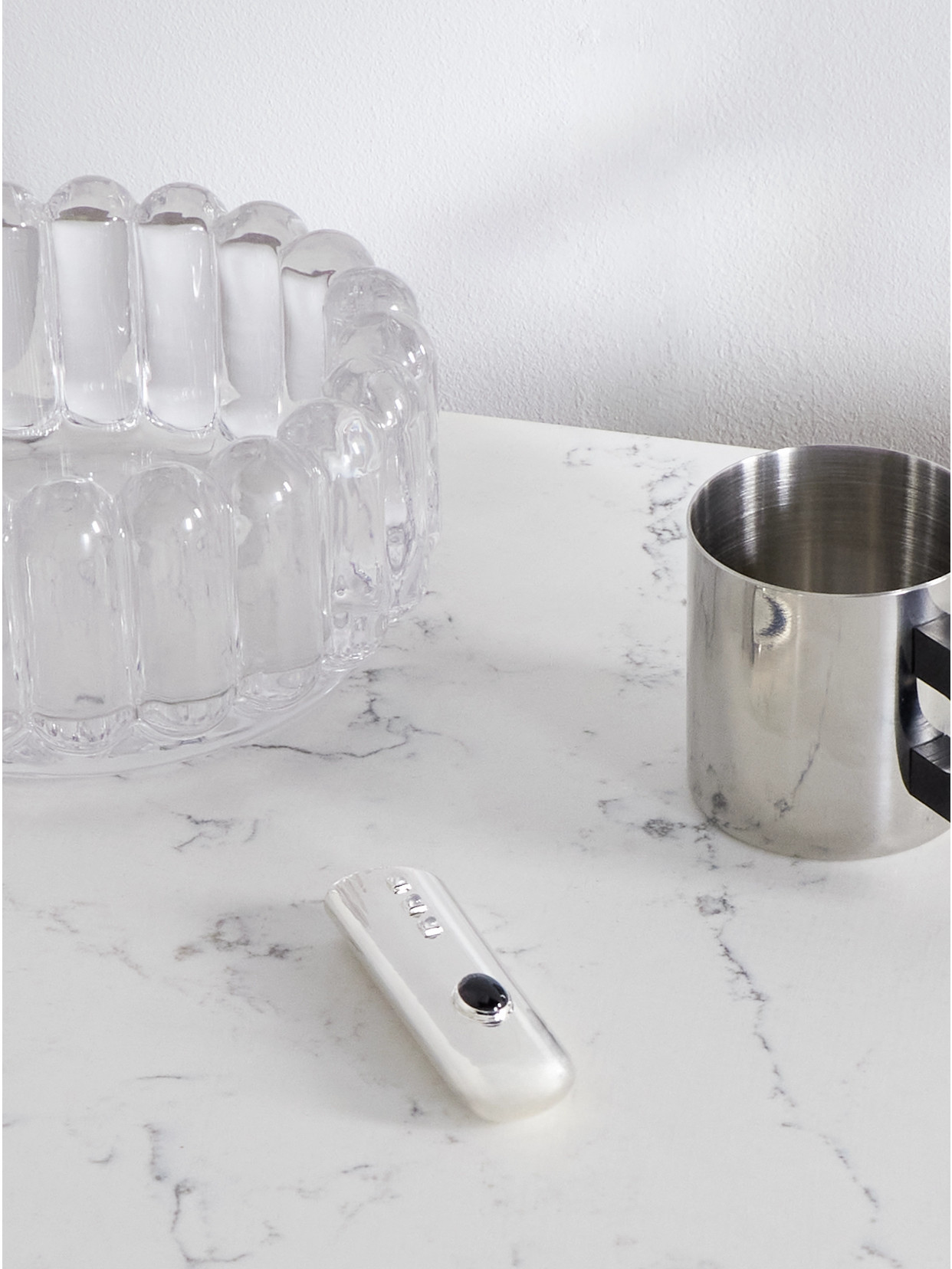 Sophie Buhai Midnight Silver Onyx And Moonstone Lighter Case In Silver