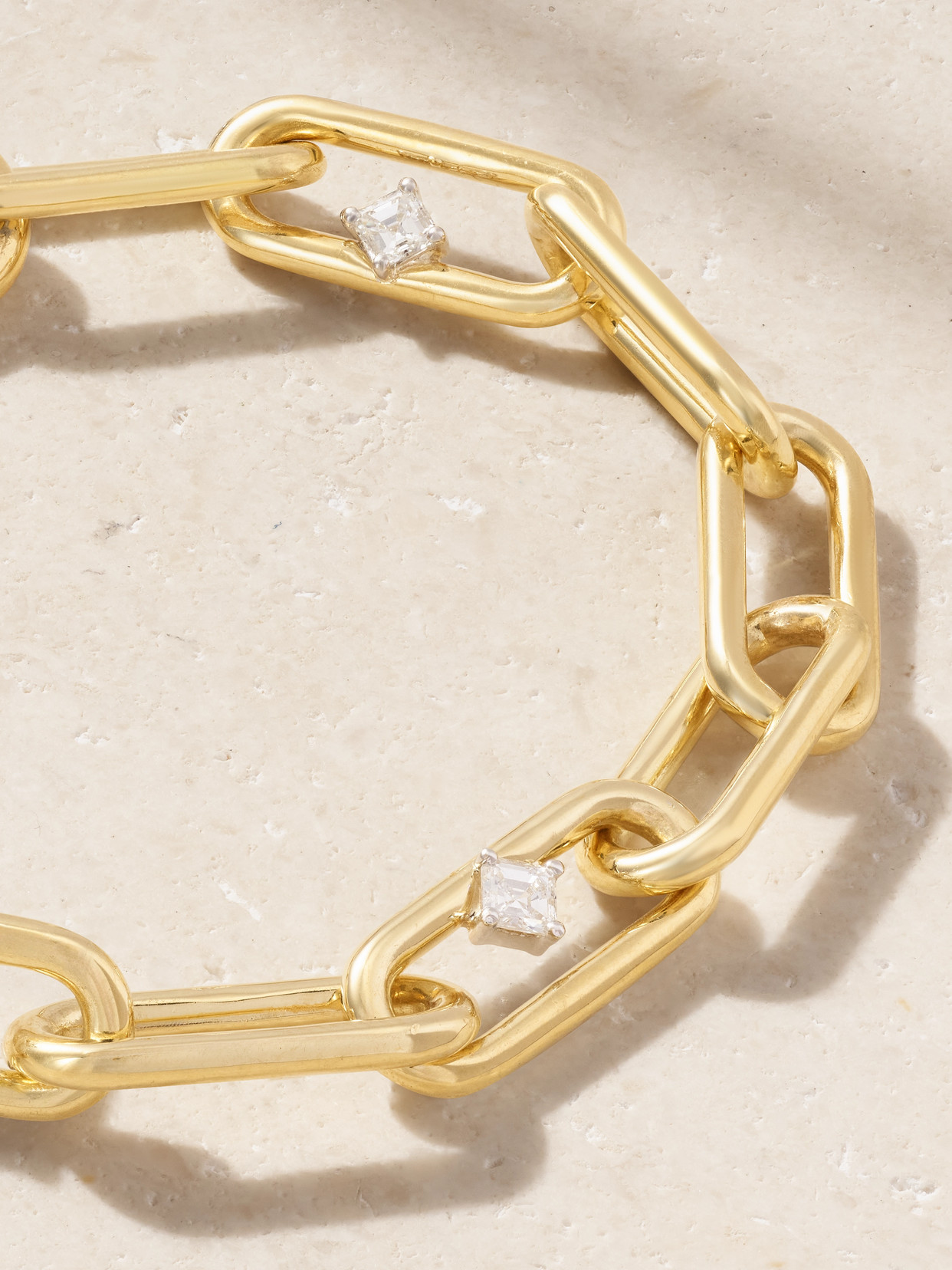 Nikos Koulis 18-karat Yellow And White Gold Diamond Bracelet In Gold