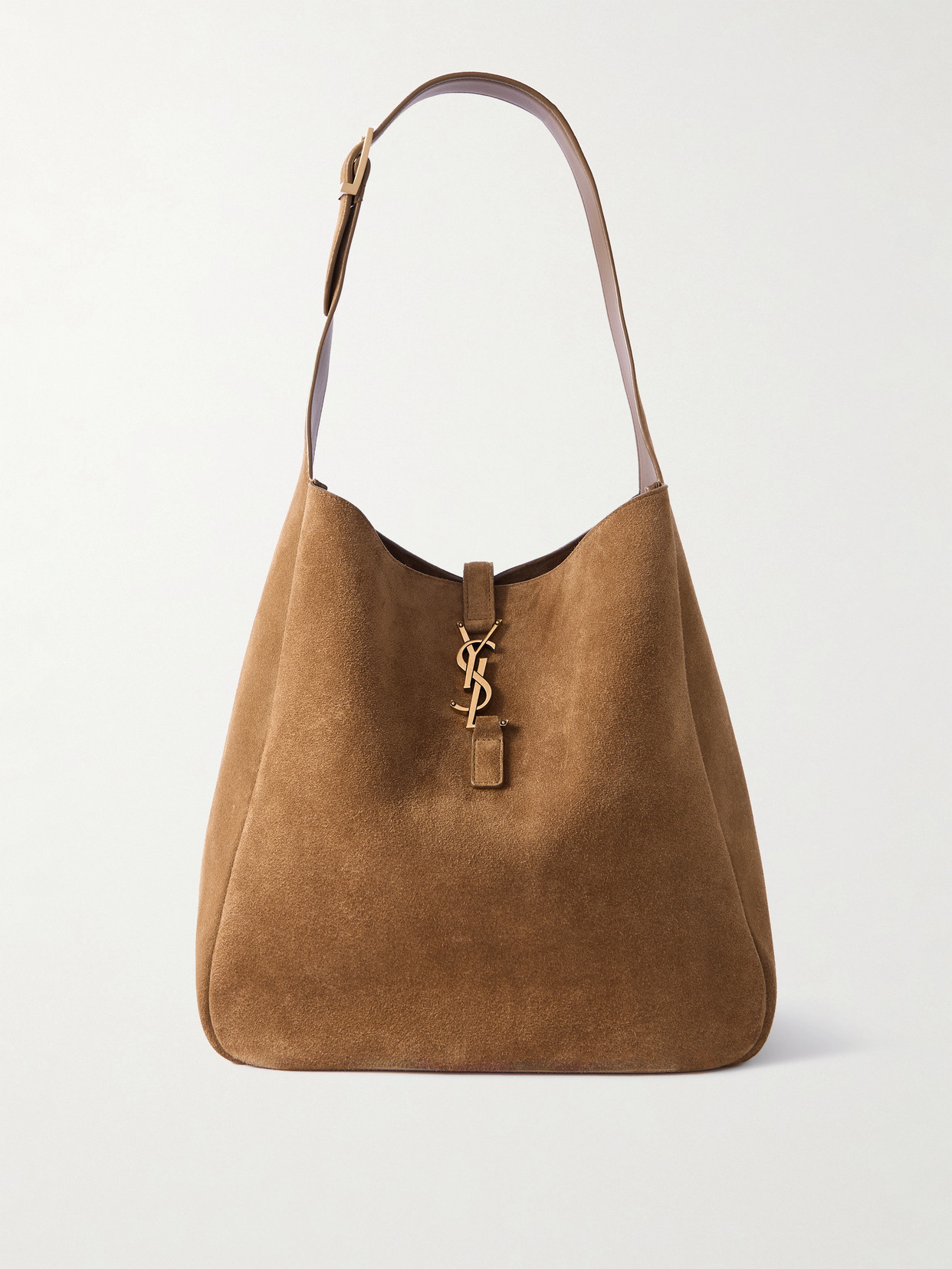 SAINT LAURENT - Le 5 À 7 Supple Large Suede Shoulder Bag - Brown