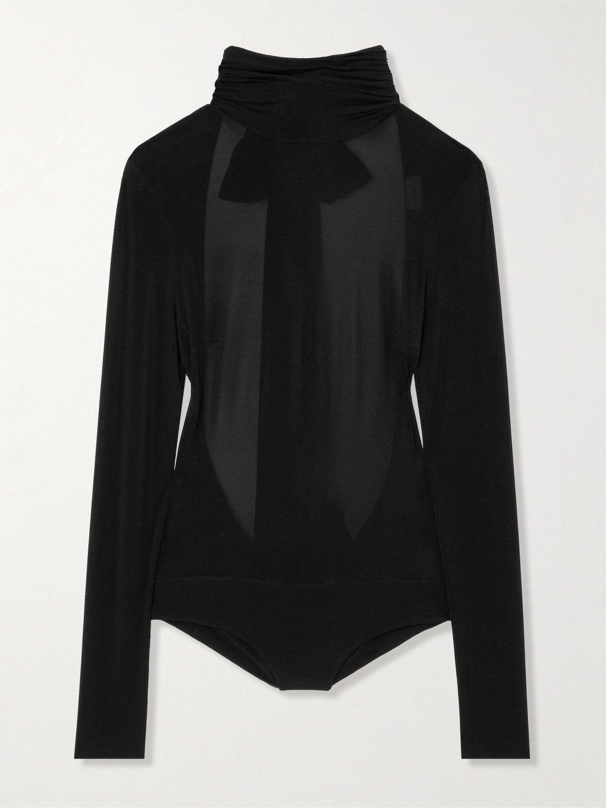 Magda Butrym Jersey Bodysuit In Black