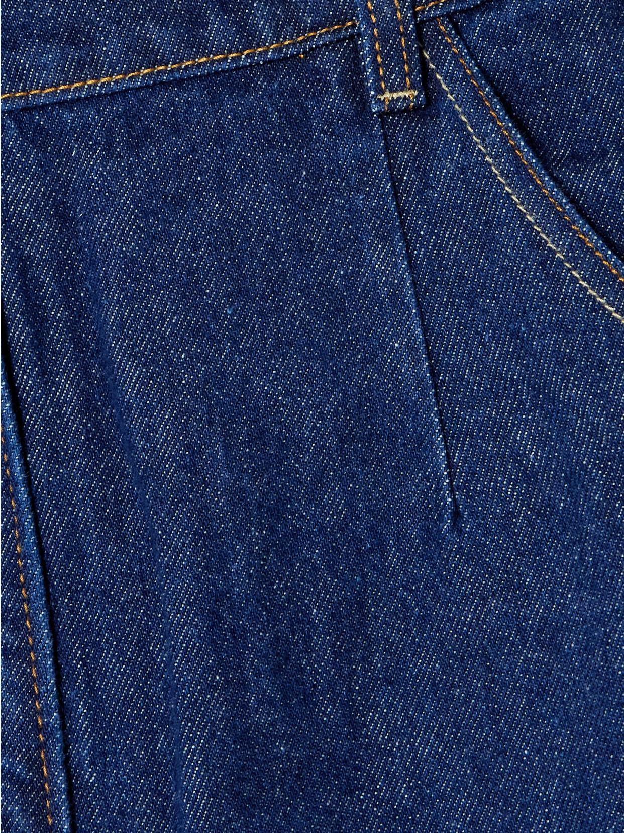 Magda Butrym High-waisted Denim Skirt With Pockets And Slit In Blue
