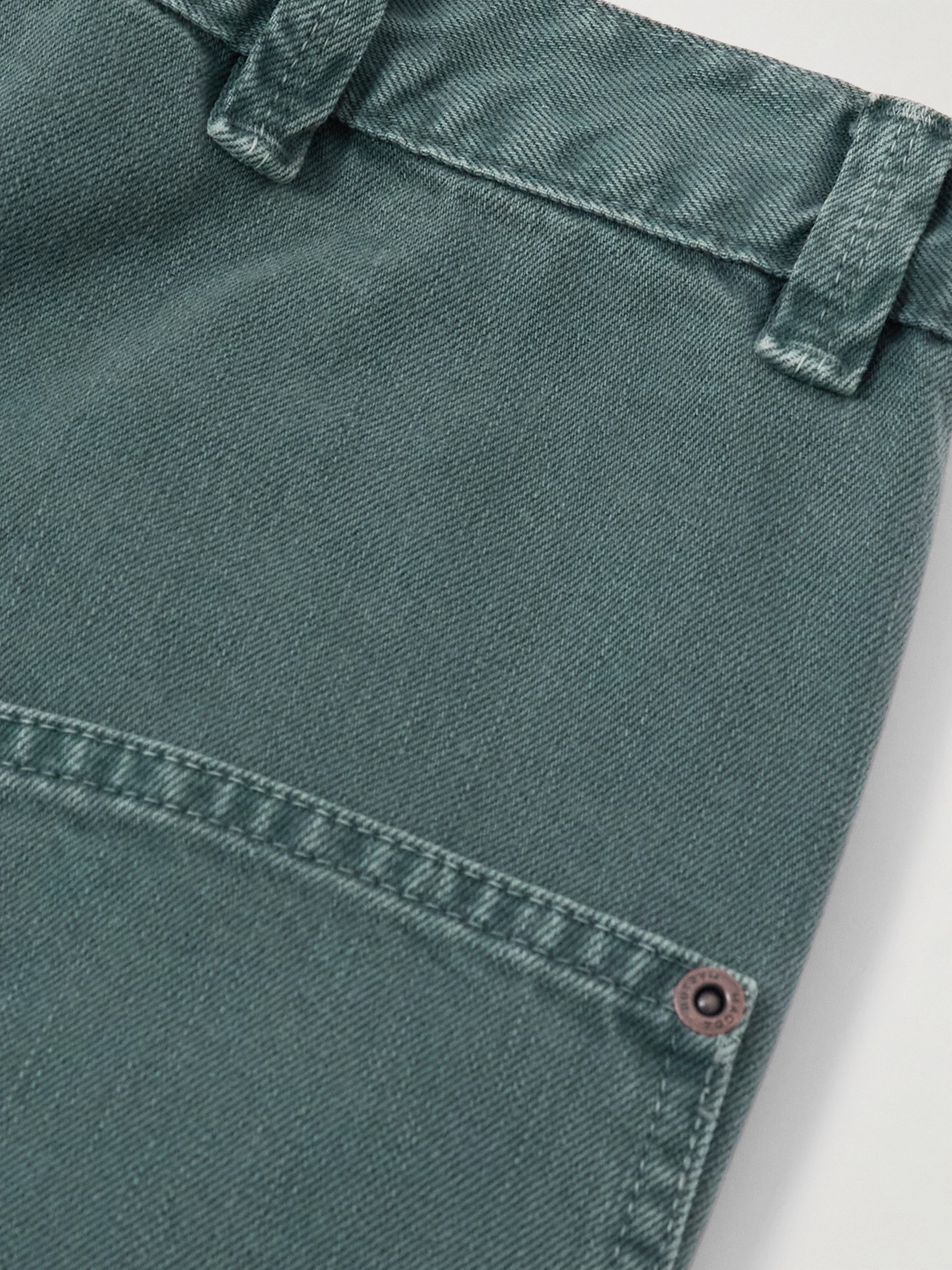 Magda Butrym Mid-rise Straight-leg Jeans In Green