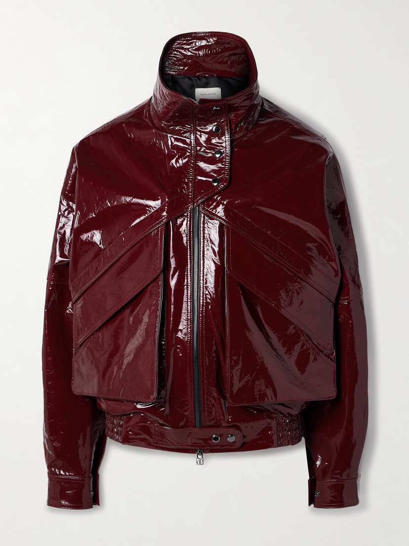 Magda Butrym Glossed-leather Jacket