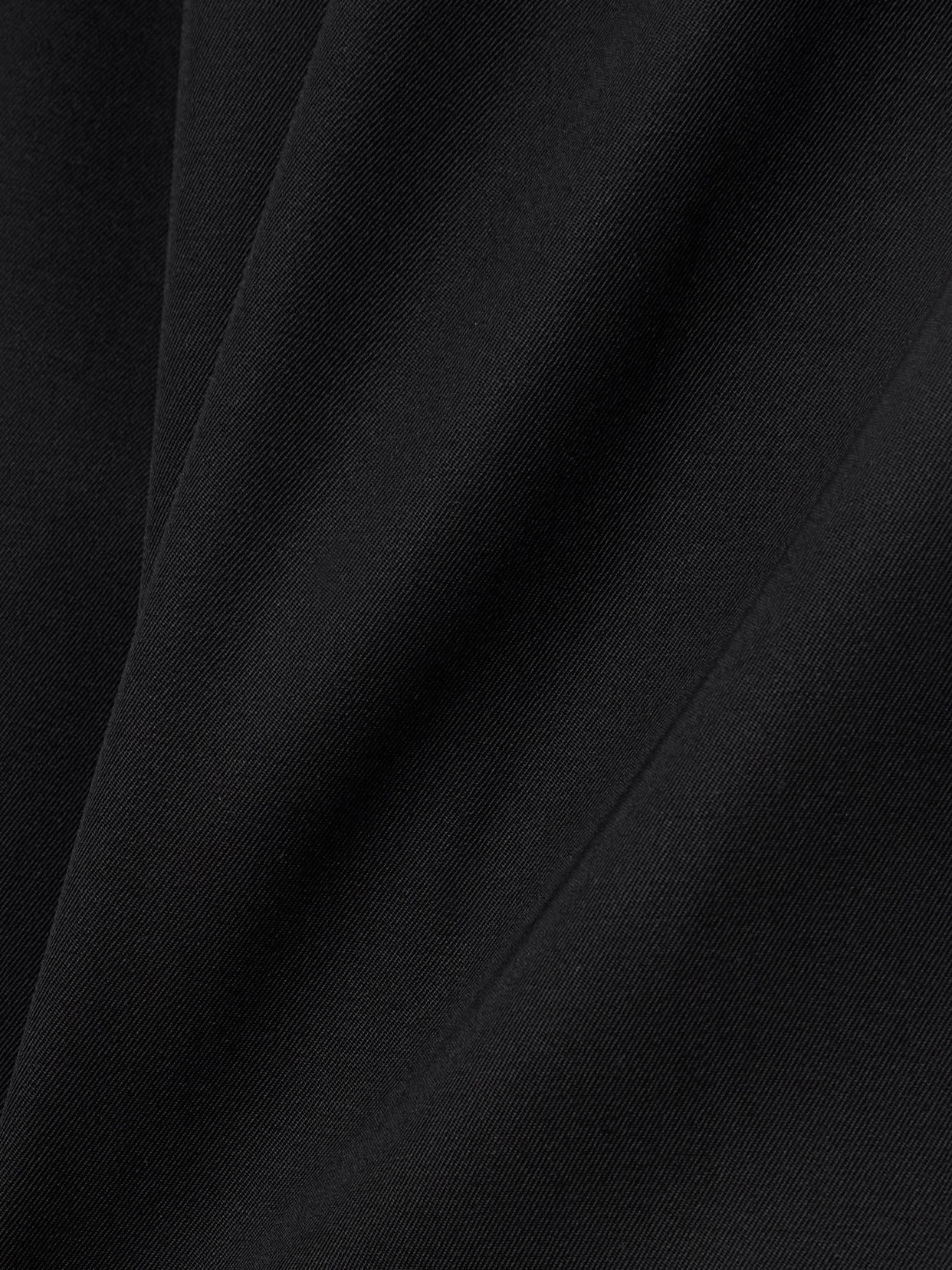 Magda Butrym Pleated Wool-twill Wide-leg Pants In Black