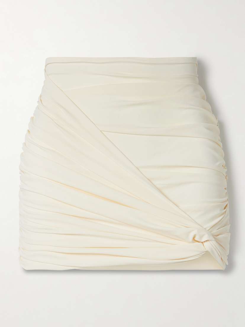Magda Butrym Twist-front Ruched Swim Skirt