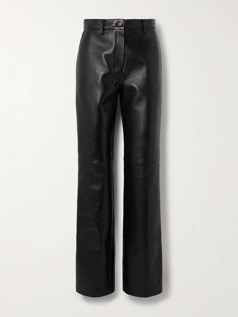 Magda Butrym Leather Straight-leg Pants