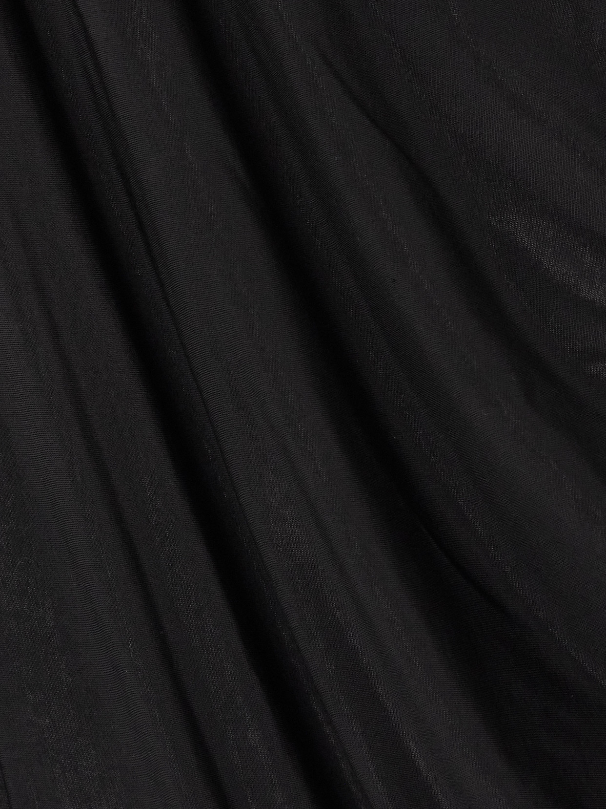 Magda Butrym Asymmetric Ruched Stretch-jersey Midi Dress In Black