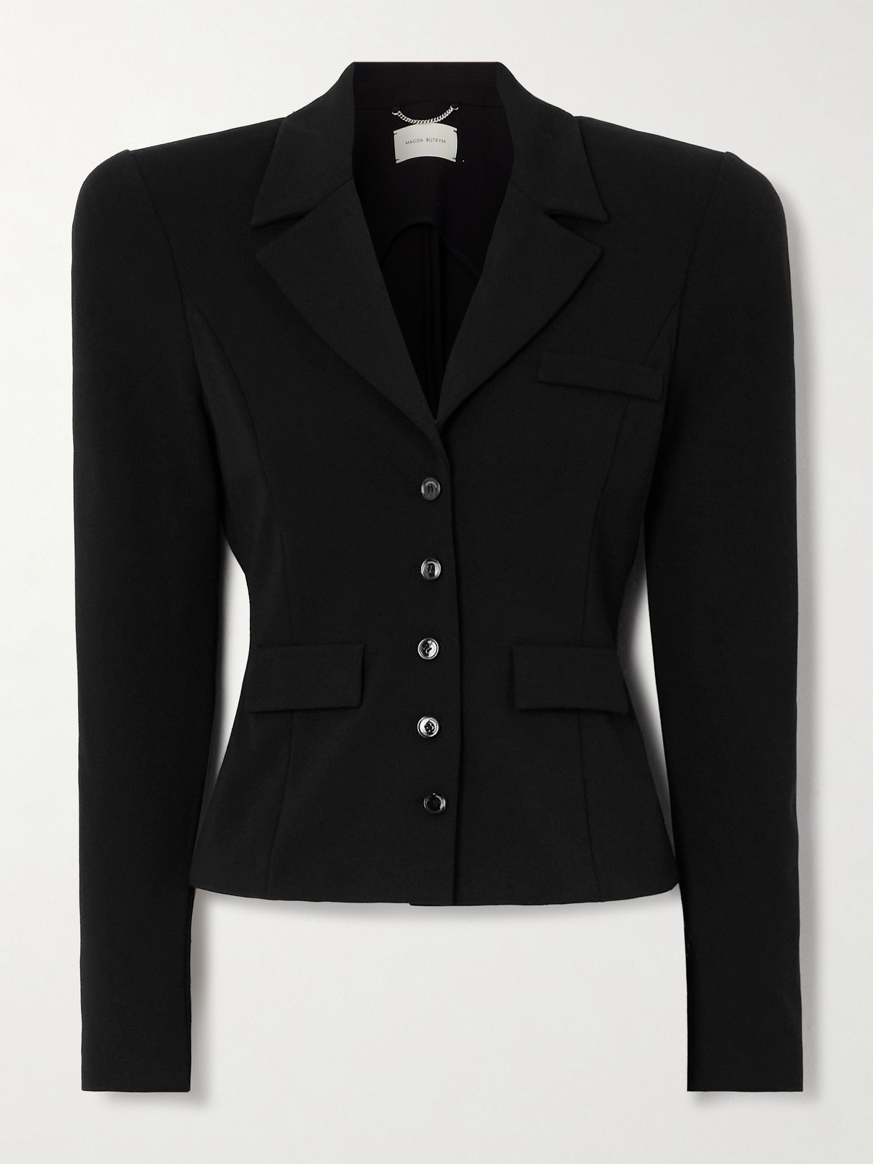 Magda Butrym Crepe Blazer In Black
