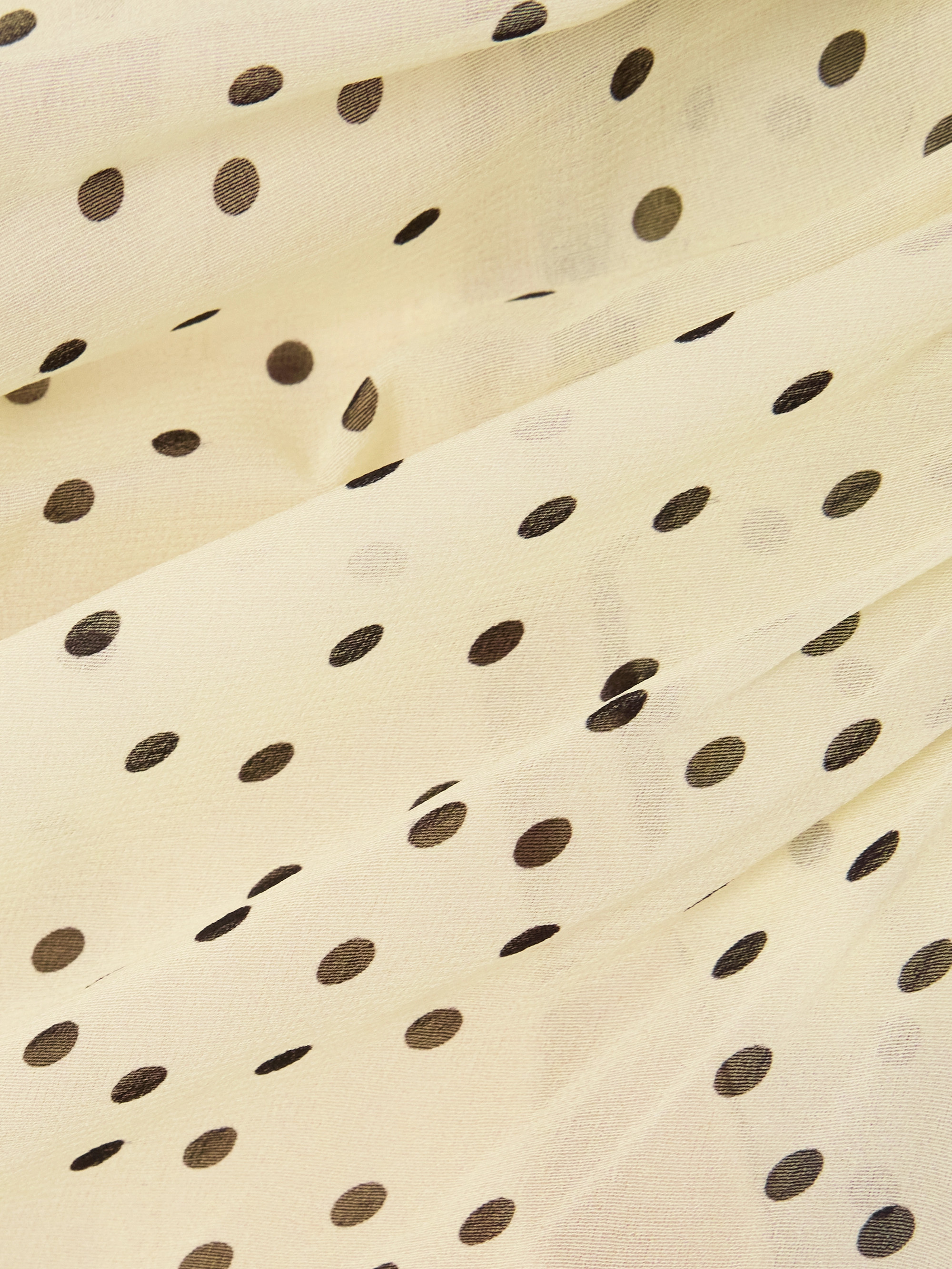 Magda Butrym Ruched polka-dot silk-blend chiffon mini dress thumbnail
