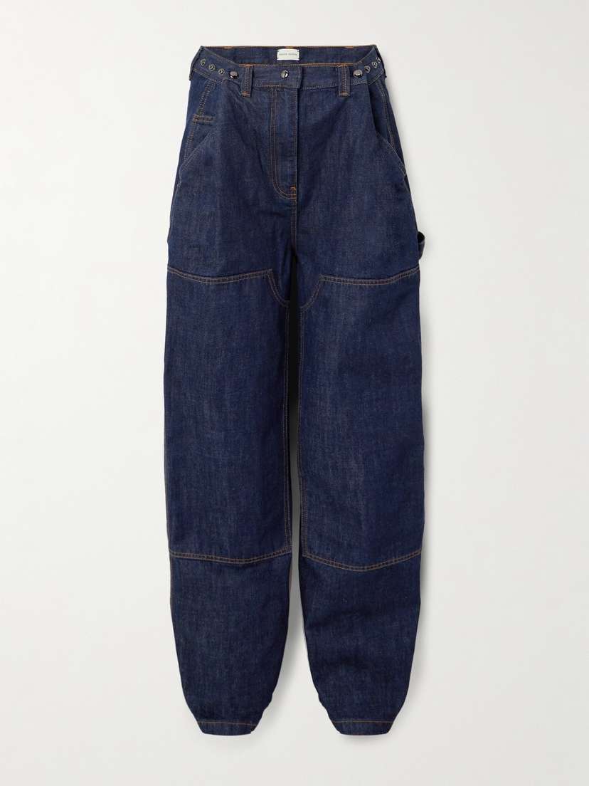 Magda Butrym Convertible Paneled High-rise Wide-leg Jeans