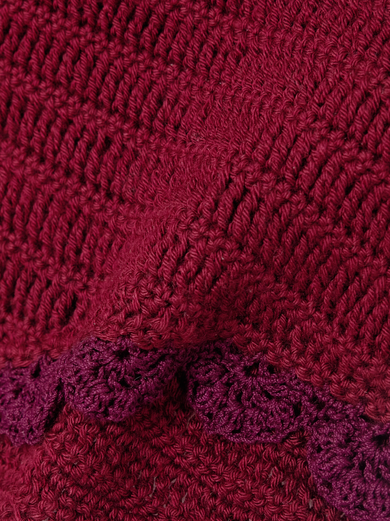 Magda Butrym Scalloped Crocheted Cotton Shorts In Red