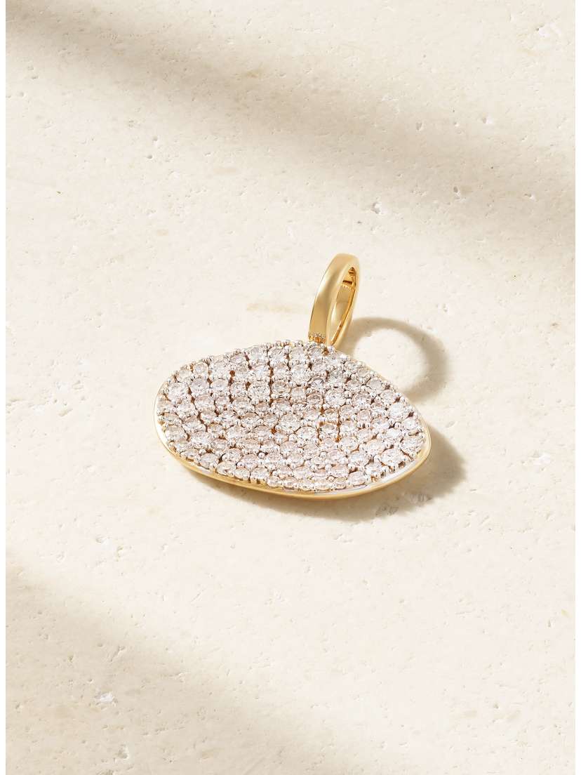 By Pariah Cluster 14-karat Recycled Gold And Rhodium-plated Diamond Pendant