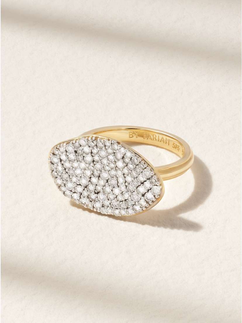 By Pariah Cluster 14-karat Recycled Gold, White Rhodium-plated And Diamond Ring