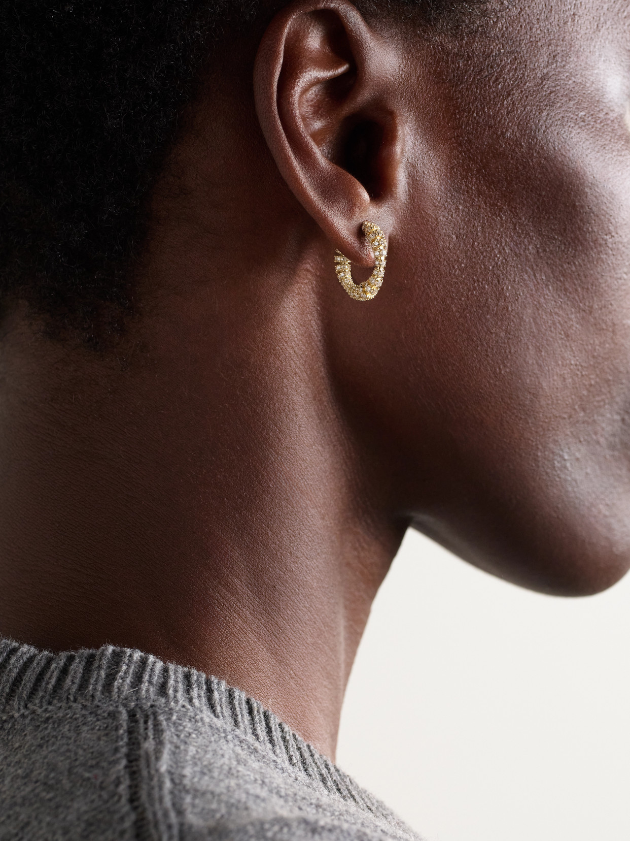 By Pariah Helix 14-karat Recycled Gold Diamond Hoop Earrings In Gold