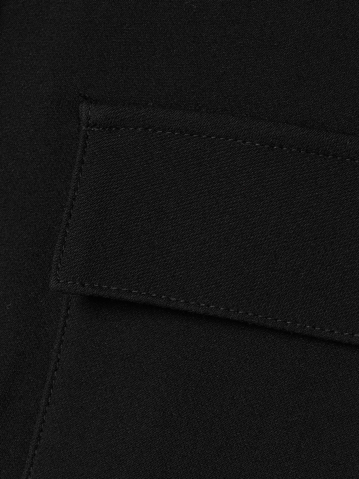 Brandon Maxwell The Corinne Button-detailed Wool-silk Crepe Midi Sheath Dress In Black