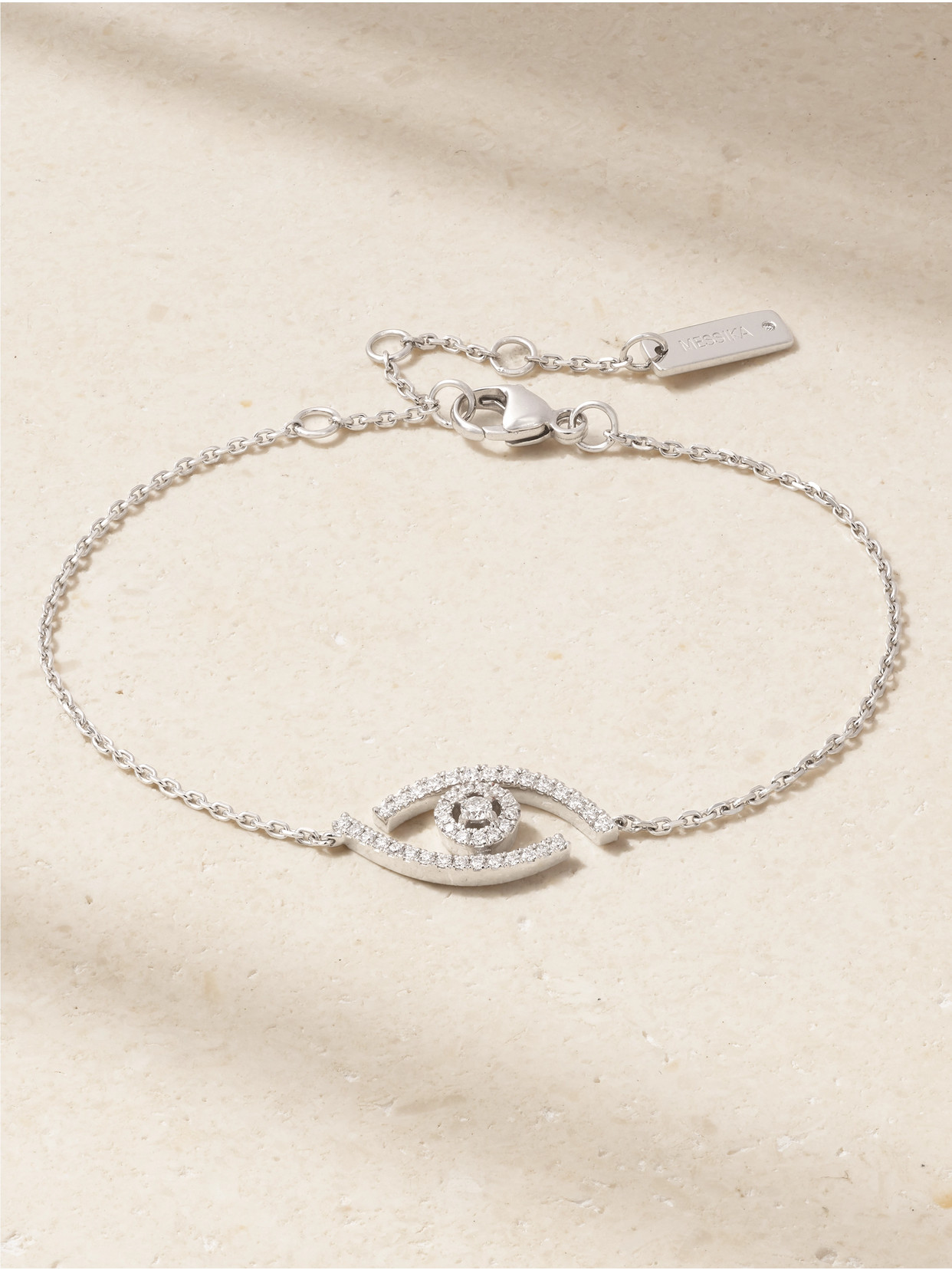 Messika Lucky Eye 18-karat White Gold Diamond Bracelet