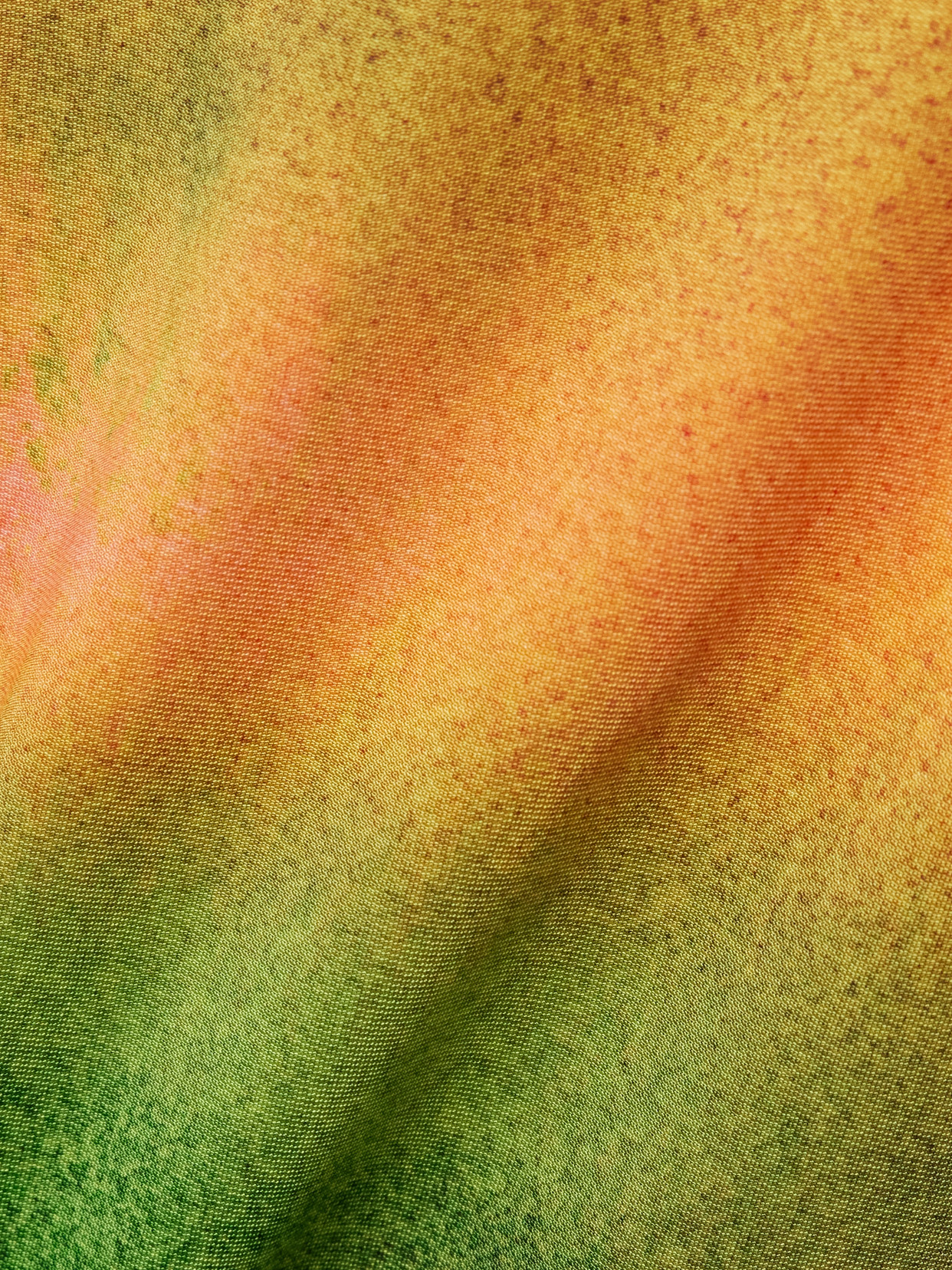 Oscar De La Renta Abstract Watercolor One Shoulder Jersey Midi Dress In Pink