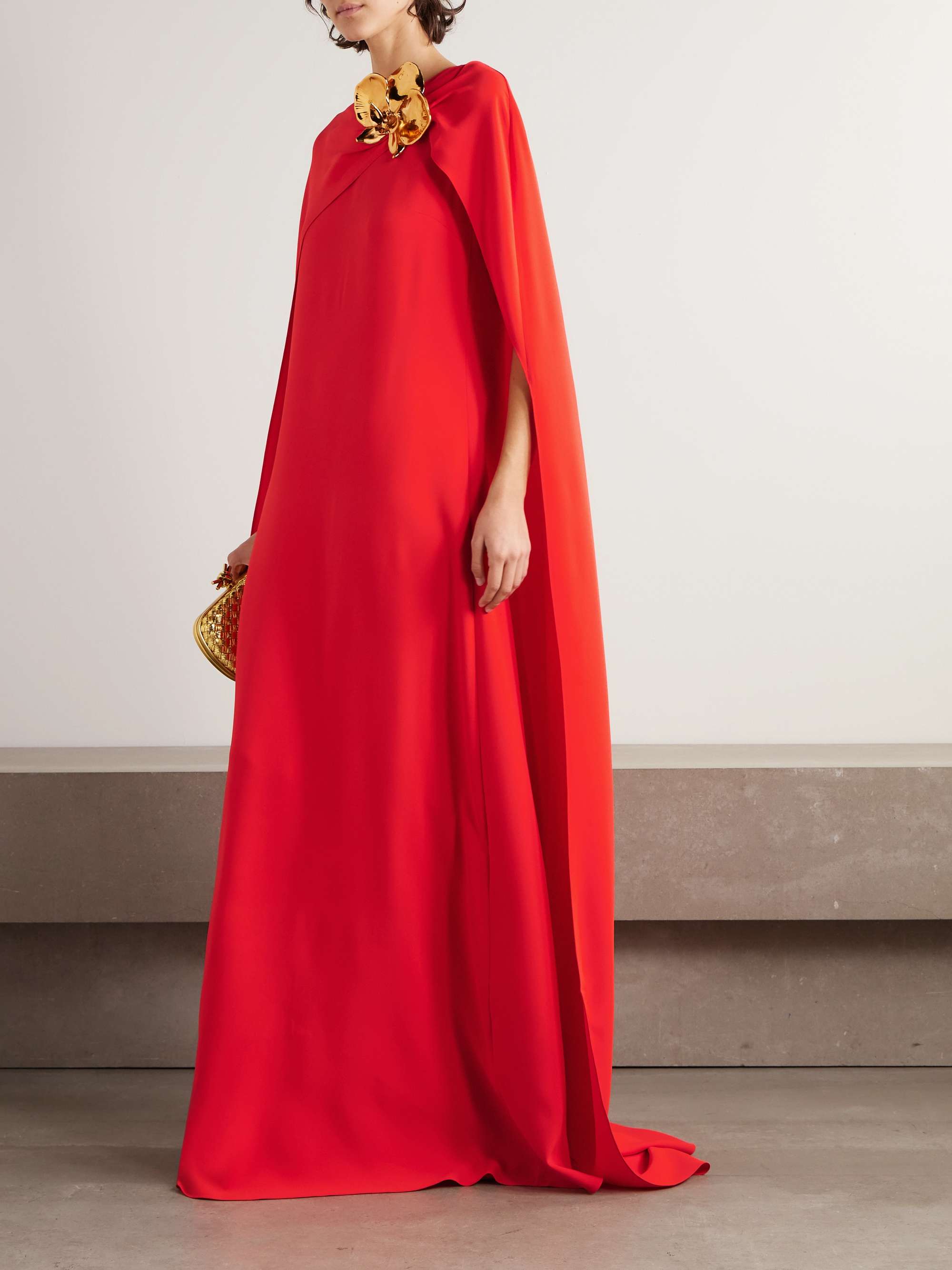 Oscar de la renta cape dress sale