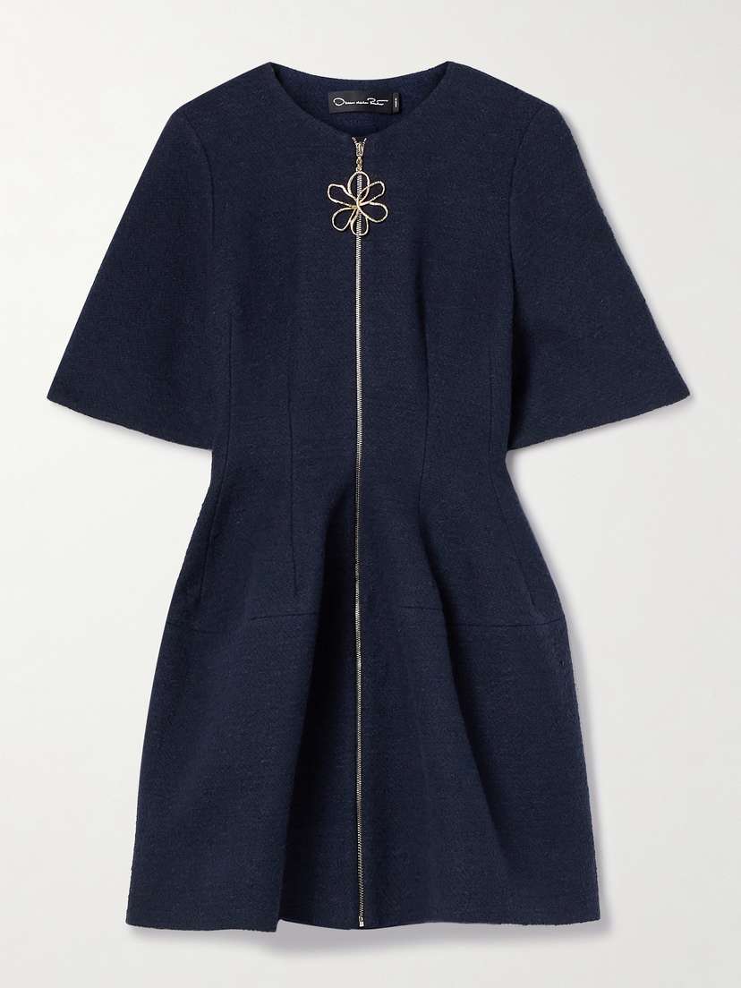 Oscar de la Renta Cotton-blend Bouclé Mini Dress