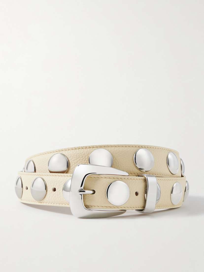 Khaite Benny Studded Leather Belt