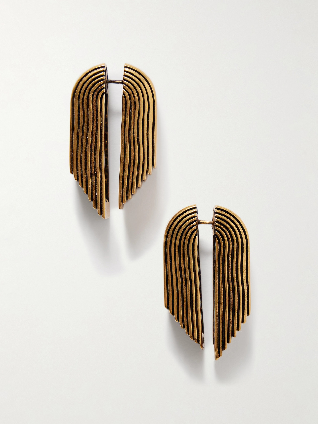 KHAITE - Zucchini Gold-plated Earrings - One size